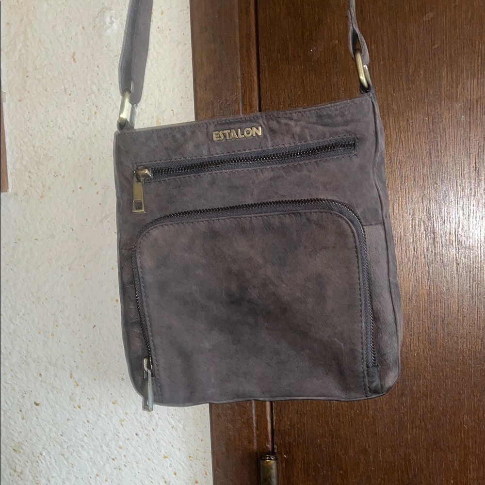 Estalon Gray Messenger Bag
